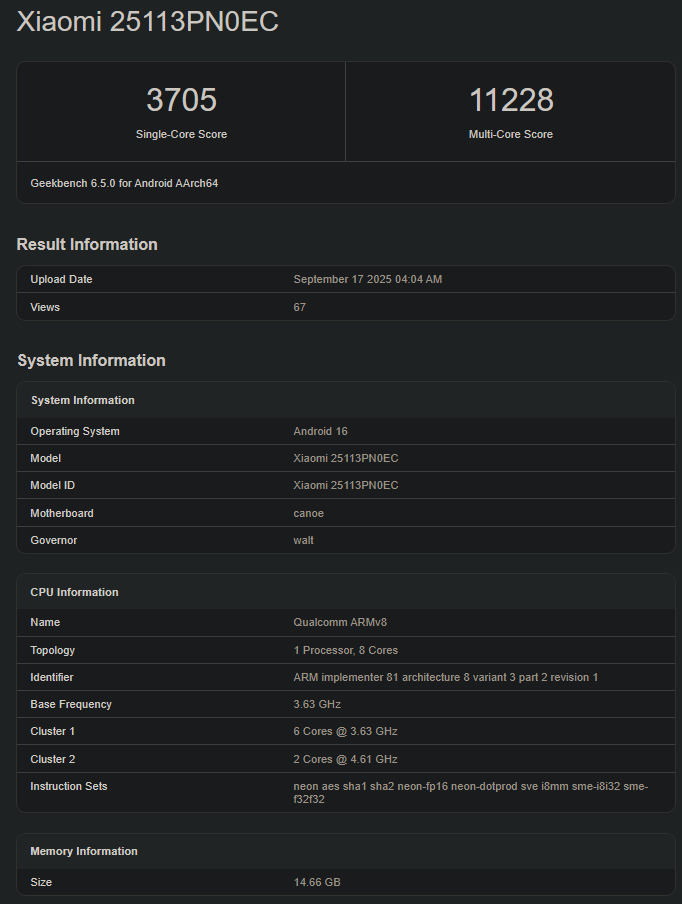 Performa Snapdragon 8 Elite Gen 5