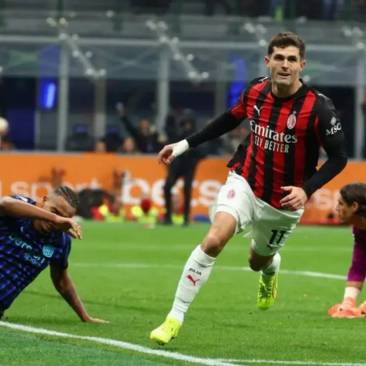 Gol Tunggal Christian Pulisic Antar AC Milan Menang 1-0 Atas Inter Milan di Derby della Madonnina