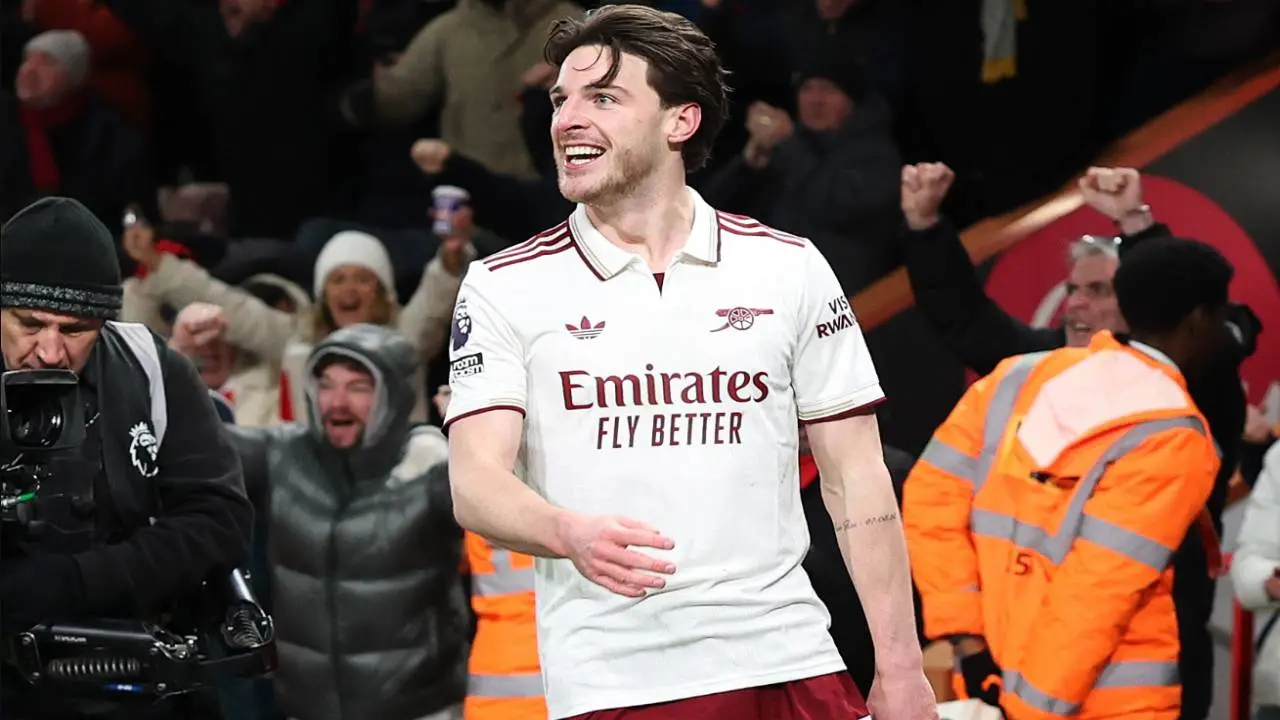 Brace Declan Rice Antar Arsenal Bungkam Bournemouth 3-2, Semakin Kokoh di Puncak Klasemen Liga Inggris
