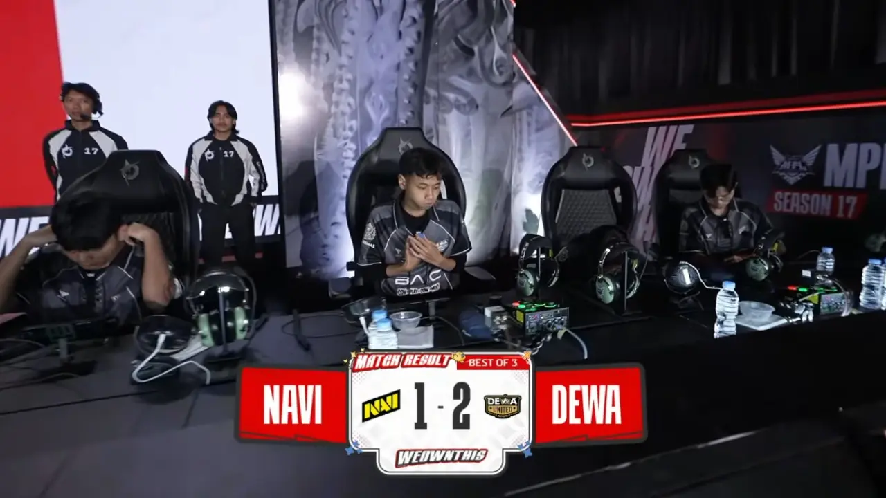 Hasil Mpl Id S17 Hari Ke 1 Pekan Ke 6 Dewa United Esports Taklukkan Navi 2 1 Usai Duel Sengit Hingga Game Penentuan