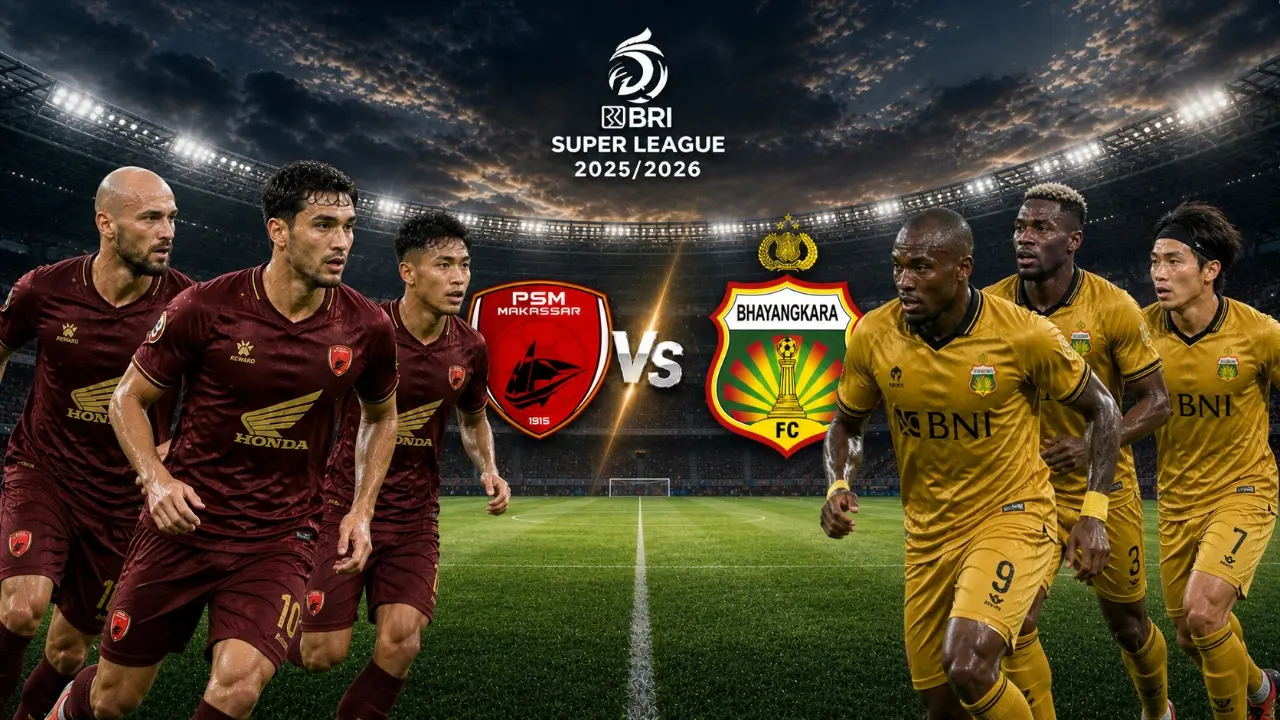 Prediksi Susunan Pemain PSM Makassar vs Bhayangkara FC di Liga Super Indonesia, Big Match Tanpa Pemain Kunci