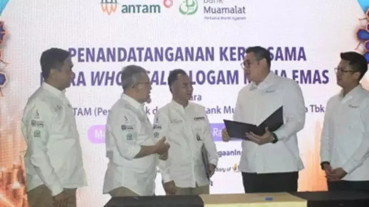 Antam dan Bank Muamalat Sepakati Kemitraan Distribusi Logam Mulia untuk Perkuat Ekosistem Emas