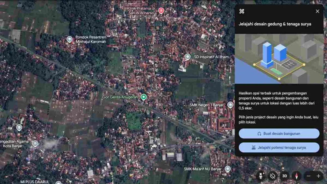 Google Earth Hadirkan AI untuk Visualisasi Peta Interaktif Berbasis Teks