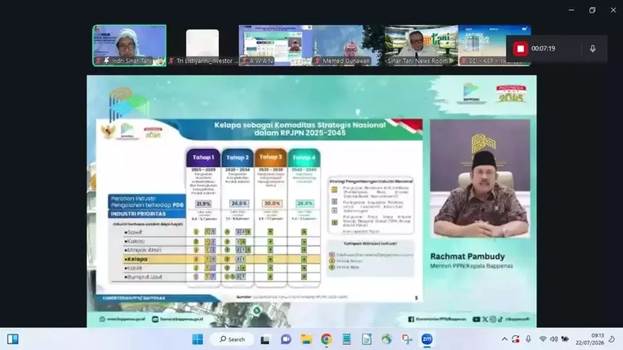 Indonesia Pacu Hilirisasi Kelapa untuk Jadi Eksportir Utama Produk Turunan