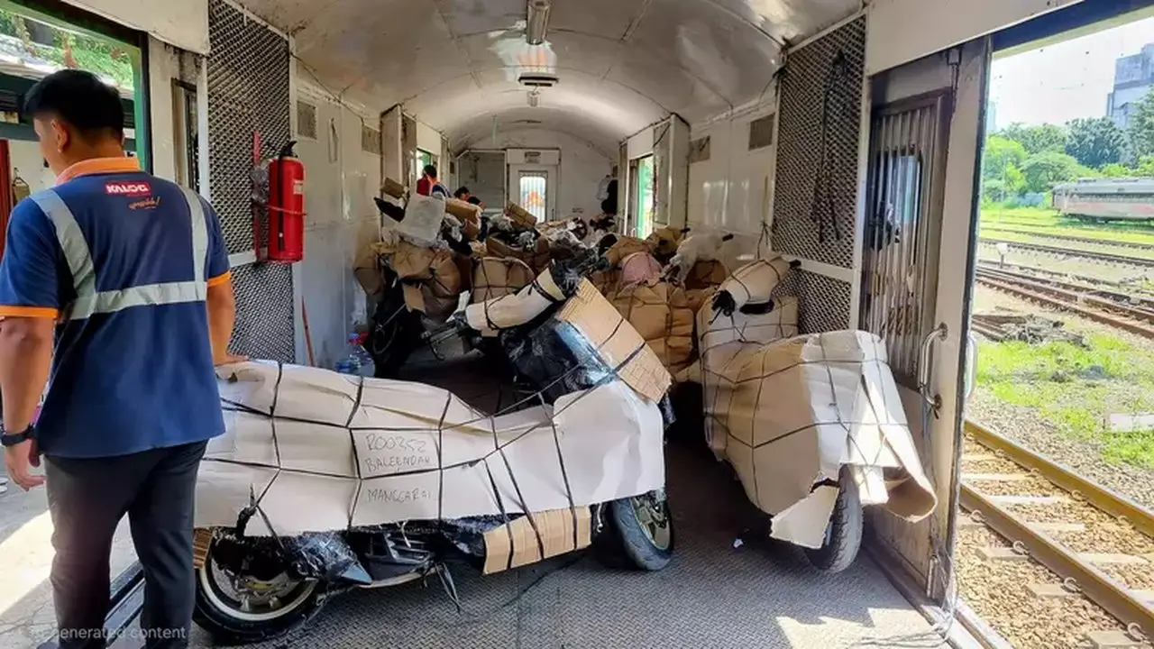 KAI Logistik Catat Lonjakan Pengiriman Motor dari Yogyakarta Selama Libur Panjang