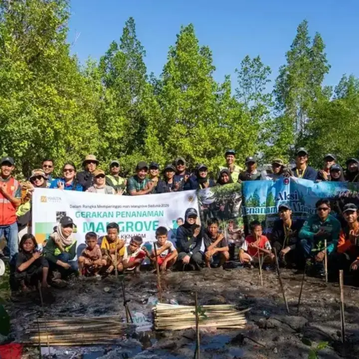 Mahasiswa UGM dan Warga Soligi Bersinergi Lestarikan Pesisir Melalui Penanaman Mangrove
