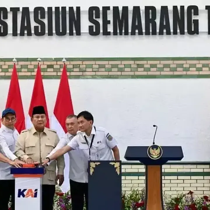 Presiden Prabowo Resmikan Stasiun Semarang Tawang Bersejarah: Jaga Identitas Bangsa