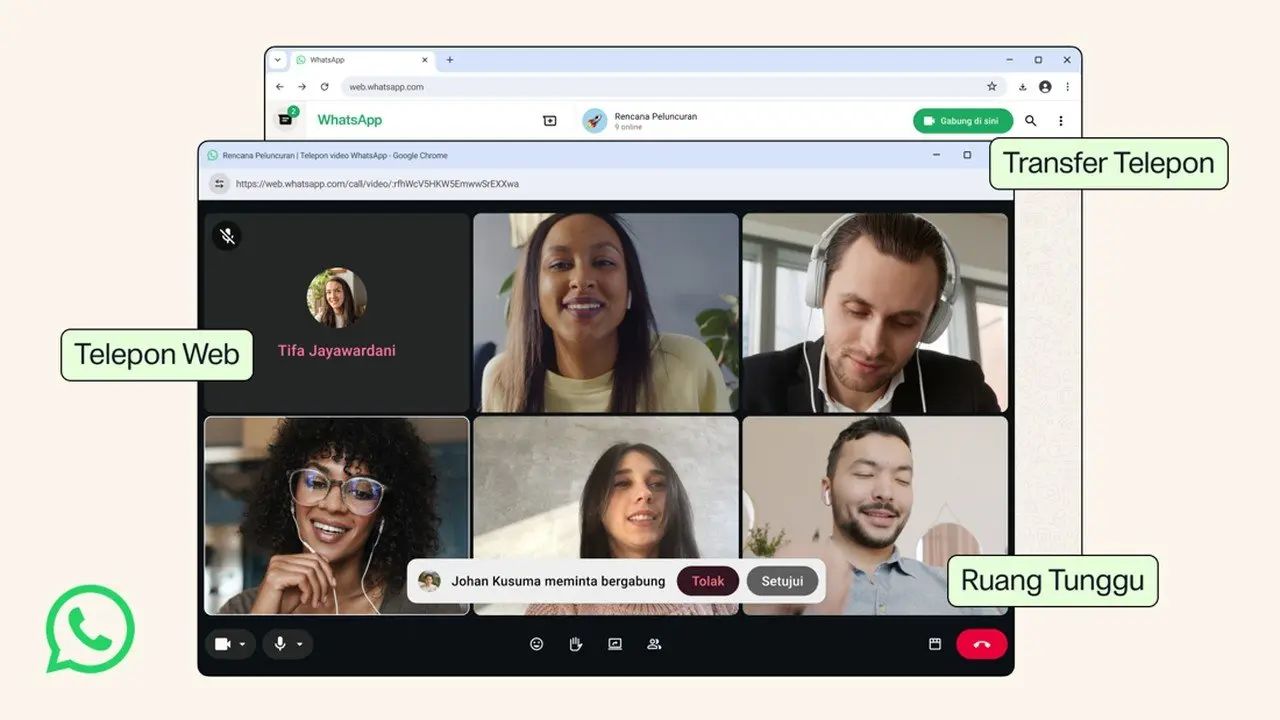 WhatsApp Web Kini Mendukung Panggilan Suara dan Video Langsung dari Browser