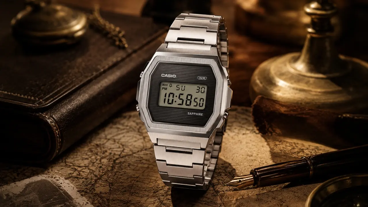 Casio Vintage A1000sp 7 Resmi Meluncur, Jam Digital Retro Premium Dengan Bodi Full Metal Dan Kaca Safir Mewah