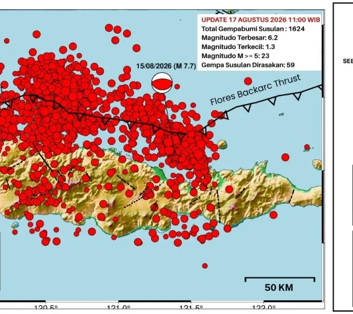 Gempa Flores M 7,7: Ribuan Gempa Susulan, 68 Nyawa Melayang
