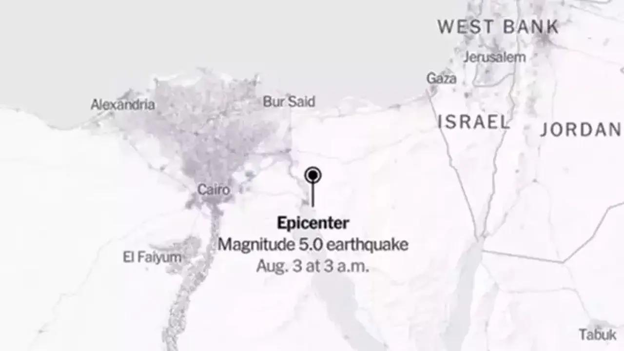 Gempa M 5,6 Guncang Utara Suez Mesir, Warga Diimbau Waspada