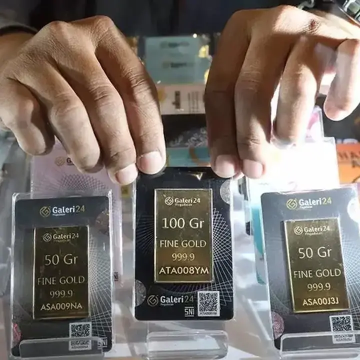 Harga Emas Antam, UBS, dan Galeri 24 Kompak Turun di Pegadaian