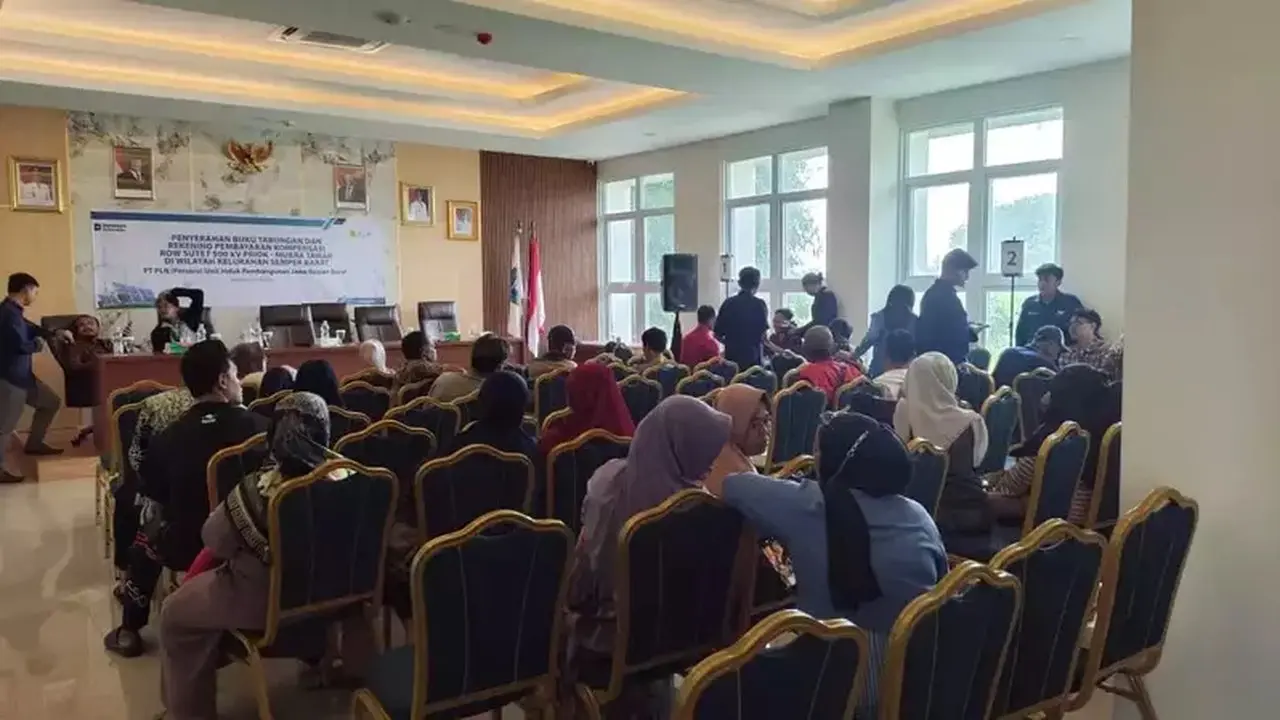 PLN UIP JBB Bayar Kompensasi Lahan SUTET Priok-Muara Tawar