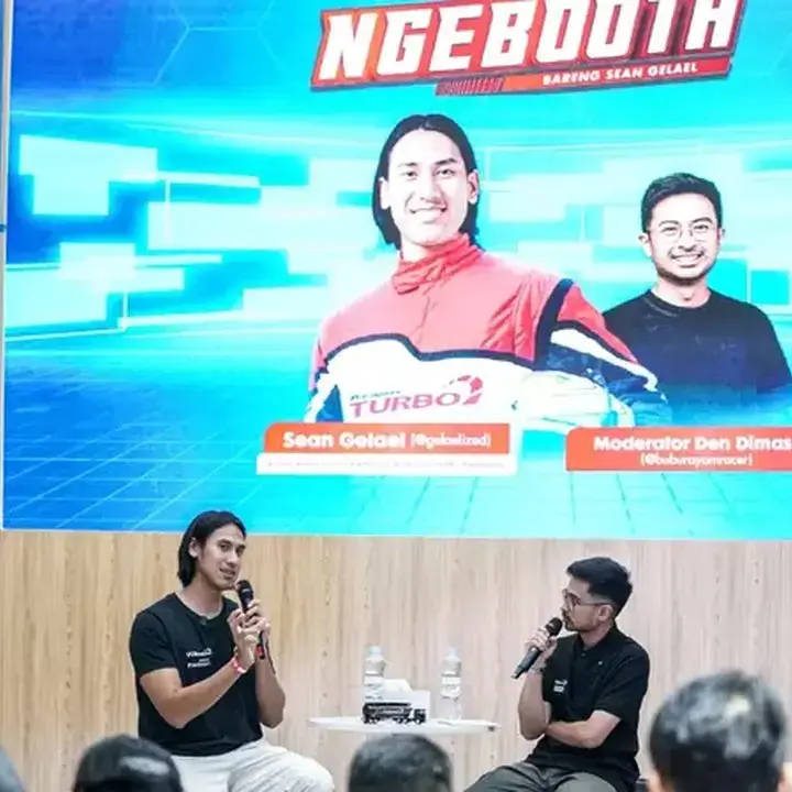 Sean Gelael Bagikan Tips Performa Optimal di Booth MyPertamina GIIAS 2026