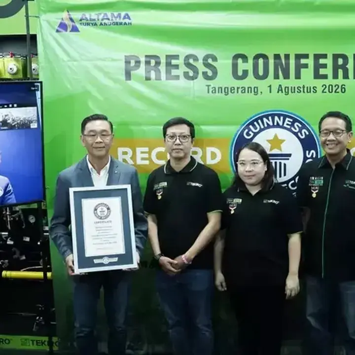 Tekiro Pecahkan Rekor Dunia Guinness untuk Kompetisi Mekanik Terbesar