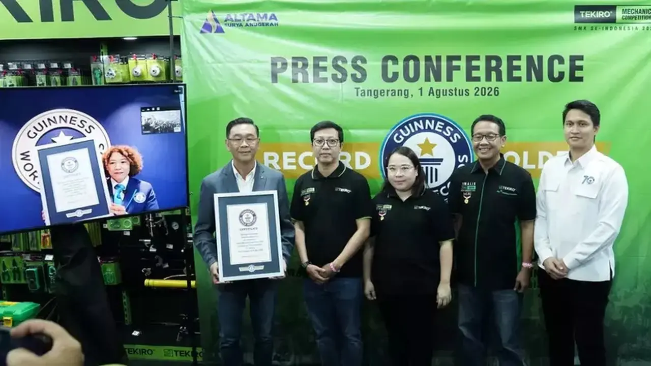 Tekiro Pecahkan Rekor Dunia Guinness untuk Kompetisi Mekanik Terbesar